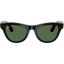 Ray-Ban Meta Skyler Gen 2 Standard Shiny Black Frame / G-15 Green Lenses (RW4014 601/71 52-20)