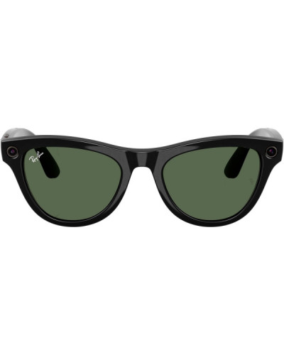 Ray-Ban Meta Skyler Gen 2 Standard Shiny Black Frame / G-15 Green Lenses (RW4014 601/71 52-20)