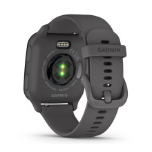 Garmin Venu Sq 2 Slate Aluminum Bezel with Shadow Gray Case and Silicone Band (010-02701-00/10/80)