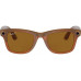 Ray-Ban Meta Wayfarer Large - Shiny Caramel/Polarized Brown (RW4008 670683 53-22)