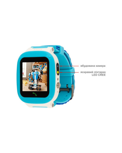 AmiGo GO004 Splashproof Camera+LED Blue UA