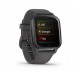 Garmin Venu Sq 2 Slate Aluminum Bezel with Shadow Gray Case and Silicone Band (010-02701-00/10/80)