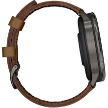 Garmin Venu 4 45mm Slate with Brown Leather Band (010-03014-03)