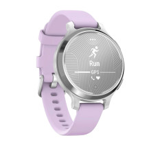 Garmin Lily 2 Active Silver with Purple Jasmine Silicone Band (010-02891-01)