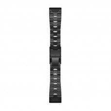 Garmin Ремінець для Fenix 6 22 QuickFit Vented Titanium Bracelet with Carbon Gray DLC Coating bands (010-12863-09)