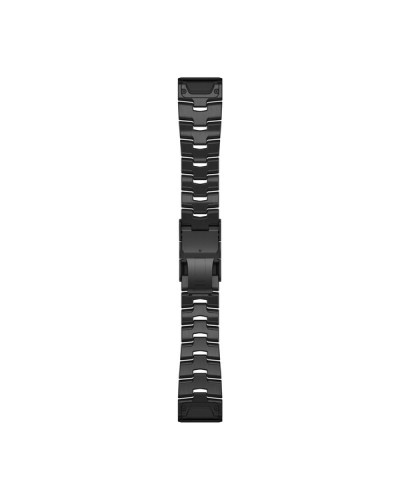 Garmin Ремінець для Fenix 6 22 QuickFit Vented Titanium Bracelet with Carbon Gray DLC Coating bands (010-12863-09)