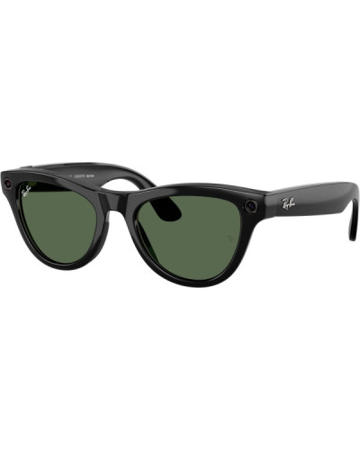 Ray-Ban Meta Skyler Gen 2 Standard Shiny Black Frame / G-15 Green Lenses (RW4014 601/71 52-20)