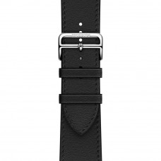 Apple Watch Hermes 42/44/45mm (MHLU3) Noir Swift Leather Single Tour Deployment Buckle