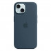 Apple iPhone 15 Silicone Case with MagSafe - Storm Blue (MT0N3)