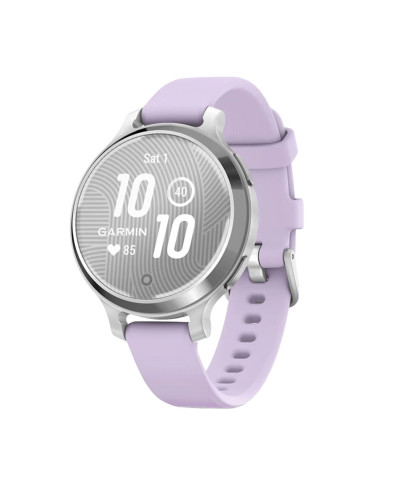 Garmin Lily 2 Active Silver with Purple Jasmine Silicone Band (010-02891-01)