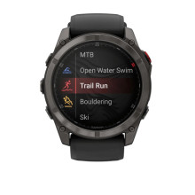 Garmin Fenix 8 Pro 51 mm AMOLED Carbon Gray DLC Titanium with Black/Pebble Gray (010-03199-00/01)