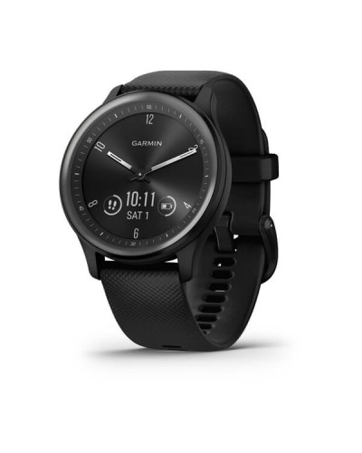 Garmin Vivomove Sport Black Case and S. Band w. Slate Accents (010-02566-00)