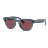 Ray-Ban Meta Headliner Shiny Jeans Frame/Dusty Red Lenses (RW4009 66985Q 50-23)