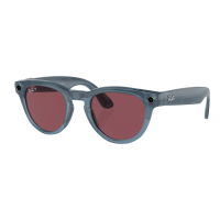 Ray-Ban Meta Headliner Shiny Jeans Frame/Dusty Red Lenses (RW4009 66985Q 50-23)