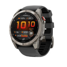 Garmin Fenix 8 Pro 51 mm AMOLED Titanium with Graphite/Black Silicone Band (010-03199-10/11)