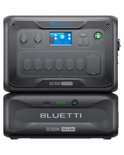 Комплект зарядної станції BLUETTI AC300 + battery module B300K