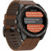 Garmin Fenix 8 Pro 51mm AMOLED Carbon Gray DLC Titanium with Chestnut Leather Band (010-03199-40)