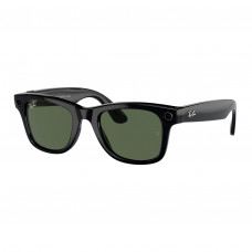 Ray-Ban Meta Wayfarer Large - Shiny Black / G-15 Green (RW4008 601/71 53-22)