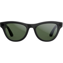 Ray-Ban Meta Skyler Gen 2 Stand.Shiny Black Frame/Clear to Graphite Green Transit.Lenses RW4014 601/1M 52-20
