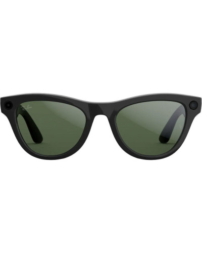 Ray-Ban Meta Skyler Gen 2 Stand.Shiny Black Frame/Clear to Graphite Green Transit.Lenses RW4014 601/1M 52-20
