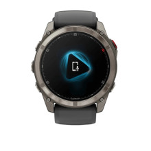 Garmin Fenix 8 Pro 51 mm AMOLED Titanium with Graphite/Black Silicone Band (010-03199-10/11)