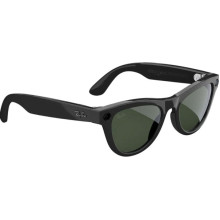 Ray-Ban Meta Skyler Gen 2 Stand.Shiny Black Frame/Clear to Graphite Green Transit.Lenses RW4014 601/1M 52-20