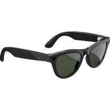 Ray-Ban Meta Skyler Gen 2 Stand.Shiny Black Frame/Clear to Graphite Green Transit.Lenses RW4014 601/1M 52-20