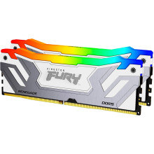 Kingston FURY 48 GB (2x24GB) CUDIMM DDR5 8400 MHz Renegade Silver/White RGB (KF584CU40RWAK2-48)