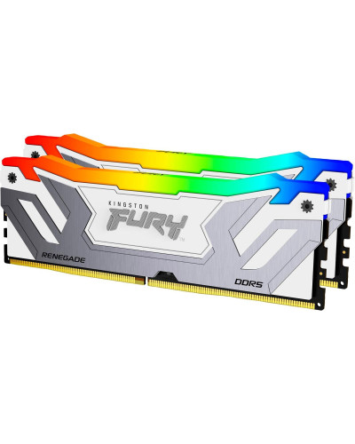 Kingston FURY 48 GB (2x24GB) CUDIMM DDR5 8400 MHz Renegade Silver/White RGB (KF584CU40RWAK2-48)