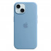 Apple iPhone 15 Silicone Case with MagSafe - Winter Blue (MT0Y3)