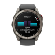 Garmin Fenix 8 Pro 51 mm AMOLED Titanium with Graphite/Black Silicone Band (010-03199-10/11)