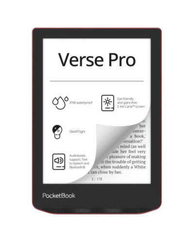 PocketBook 634 Verse Pro Passion Red (PB634-3-CIS, PB634-3-WW)