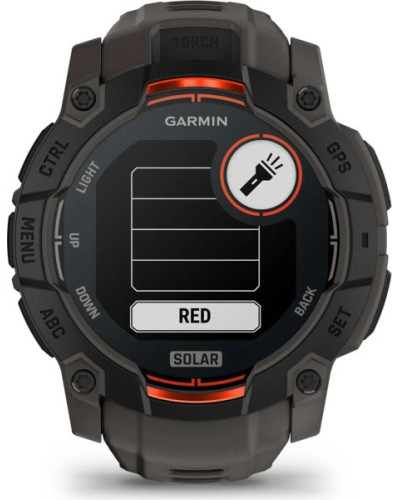 Garmin Instinct 3 50mm Solar Black with Charcoal Band (010-02935-00)