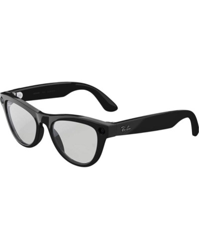 Ray-Ban Meta Skyler Gen 2 Stand.Shiny Black Frame/Clear to Graphite Green Transit.Lenses RW4014 601/1M 52-20