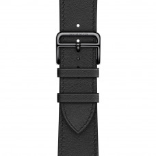 Apple Watch Hermes 38/40/41mm (MX2P2) Noir Swift Leather Single Tour