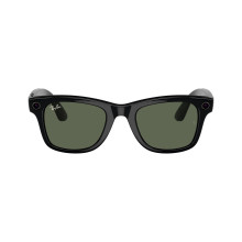 Ray-Ban Meta Wayfarer Large Matte Black/Clear to Graphite Green Transitions (RW4008 601S1M 53-22)