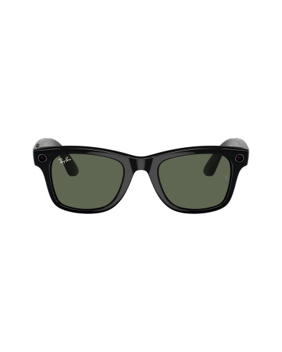 Ray-Ban Meta Wayfarer Large Matte Black/Clear to Graphite Green Transitions (RW4008 601S1M 53-22)