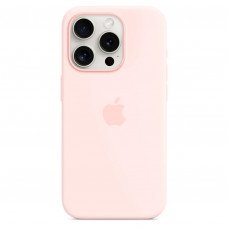 Apple iPhone 15 Pro Max Silicone Case with MagSafe - Light Pink (MT1U3)