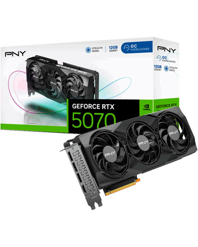 PNY GeForce RTX 5070 Overclocked Triple Fan (VCG507012TFXPB1-O)