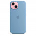 Apple iPhone 15 Silicone Case with MagSafe - Winter Blue (MT0Y3)