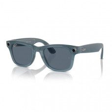 Ray-Ban Meta Wayfarer Matte Jeans Frame Dusty Blue Lenses (RW4006 67552V 50-22)