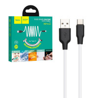 DataCable HOCO X21+ Silicon (TypeC)(2m) black/white