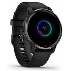 Garmin Venu 2 Plus Slate S. Steel Bezel w. Black Case and S. Band (010-02496-01/11/51)