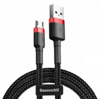 DataCable BASEUS CAFULE (1m) (Micro) Black/Red (CAMKLF-B09)