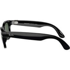 Ray-Ban Meta Wayfarer Gen 2 Standard Shiny Black Frame / G-15 Green Lenses (RW4012 601/71 50-22)
