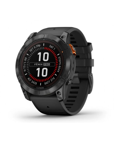 Garmin Fenix 7X Pro Solar Slate Gray w. Black Band (010-02778-00/01)