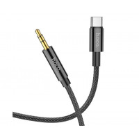 Hi-Fi Cable AUX HOCO TypeC=>AUX (UPA19) (black)
