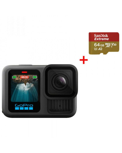 GoPro HERO13 Black + 64Gb SD card (CHDSB-131-RT)