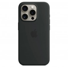 Apple iPhone 15 Pro Max Silicone Case with MagSafe - Black (MT1M3)