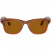 Ray-Ban Meta Wayfarer Shiny Caramel Frame Brown Lenses (RW4006 670683 50-22)